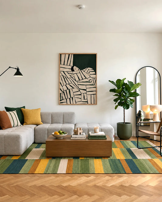 Tapete Kilim Botanik Stripe