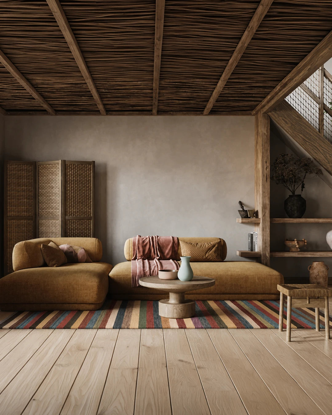 Tapete Kilim Folk Stripe