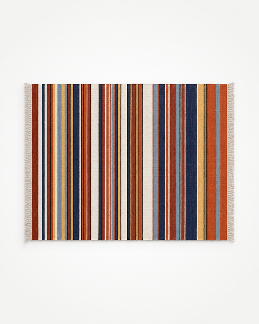 Tapete Kilim Indiano Boho Stripe